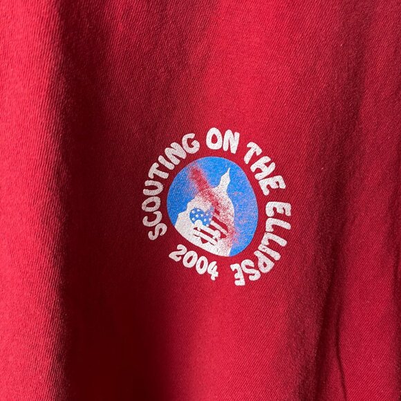 2004 Vintage Y2K Scouting on the Ellipse T Shirt Red XL Extra Large Graphic Tee - Picture 7 of 16